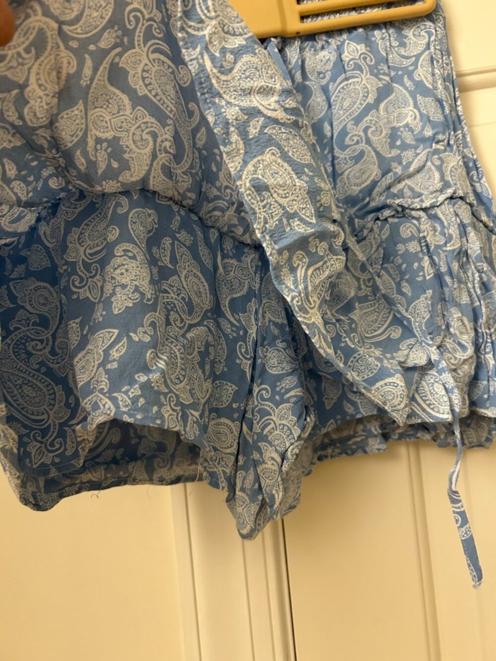 Zara Blue Paisley Mini Skort - Size S - Picture 3 of 5